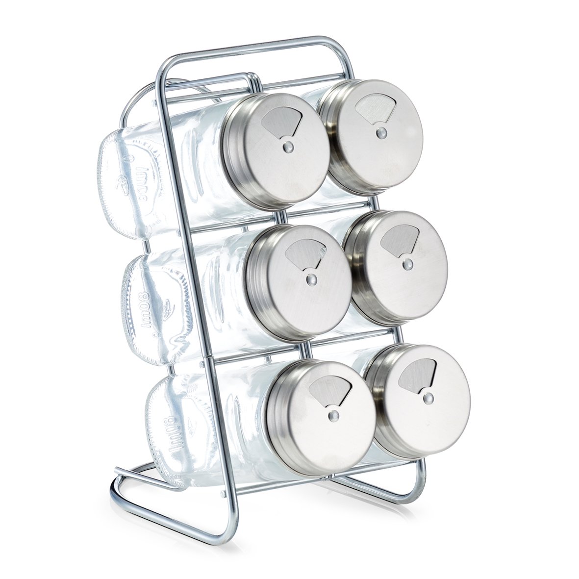 zeller-present-k-che-gew-rzst-nder-set-7-tlg-glas-edelstahl image 1