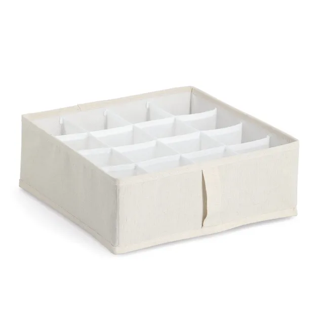 zeller-present-home-living-aufbewahrungsbox-16-f-cher-polyester image 1
