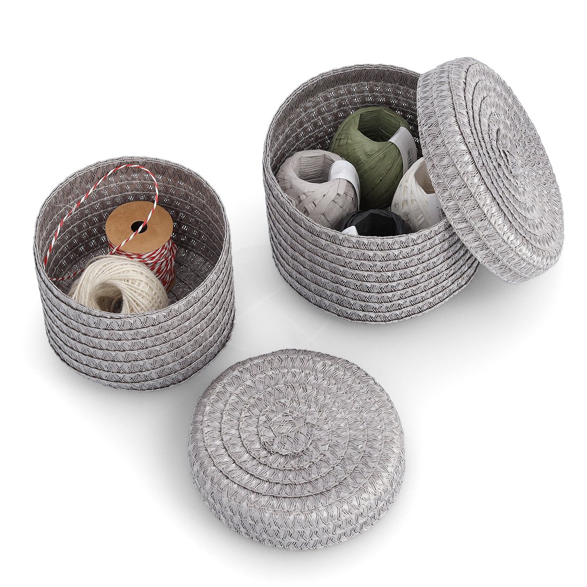 zeller-present-k-che-aufbewahrungsk-rbchen-set-mit-deckel-2-tlg-flechtdesign image 2