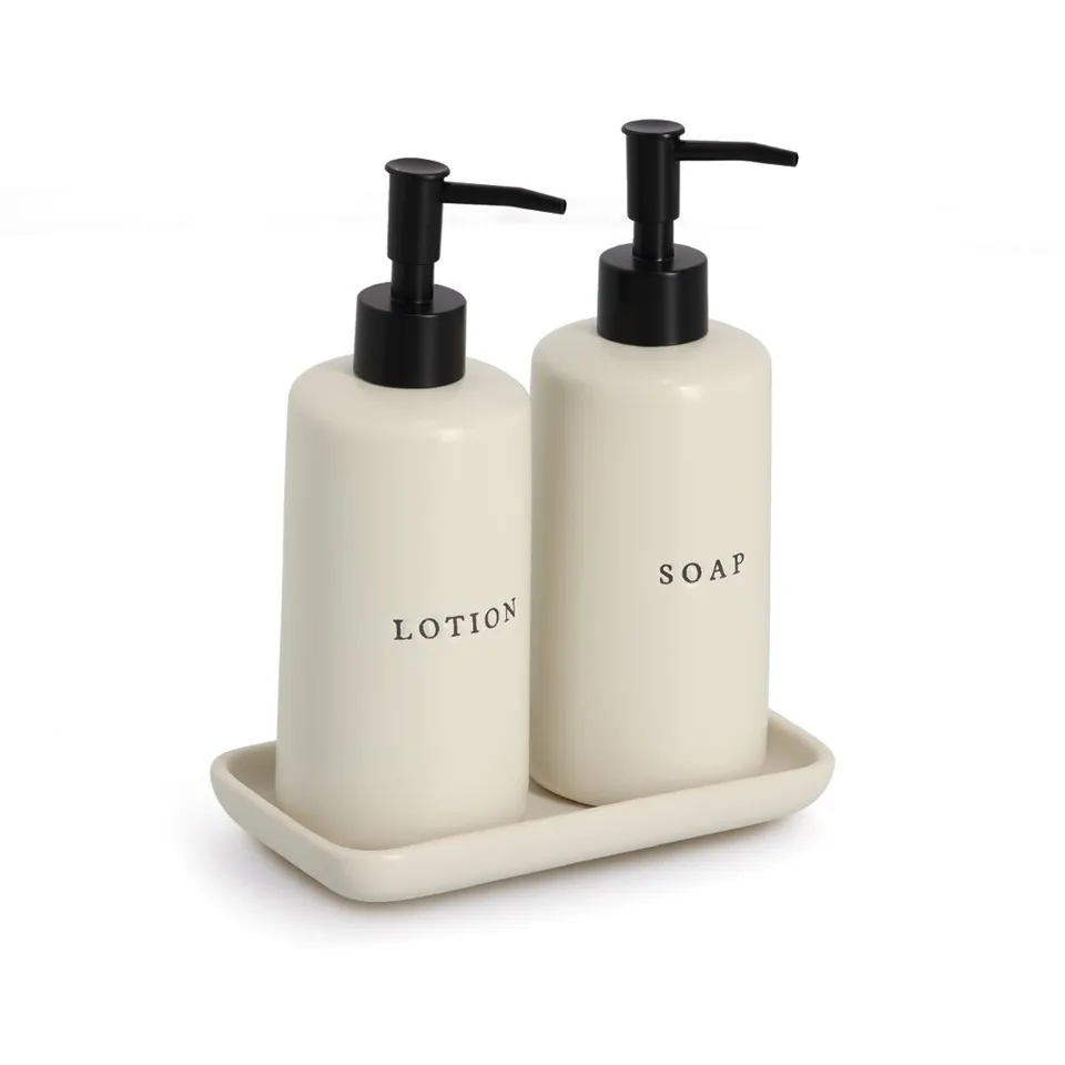 zeller-present-bad-seifenspender-set-keramik-3-teilig image 1