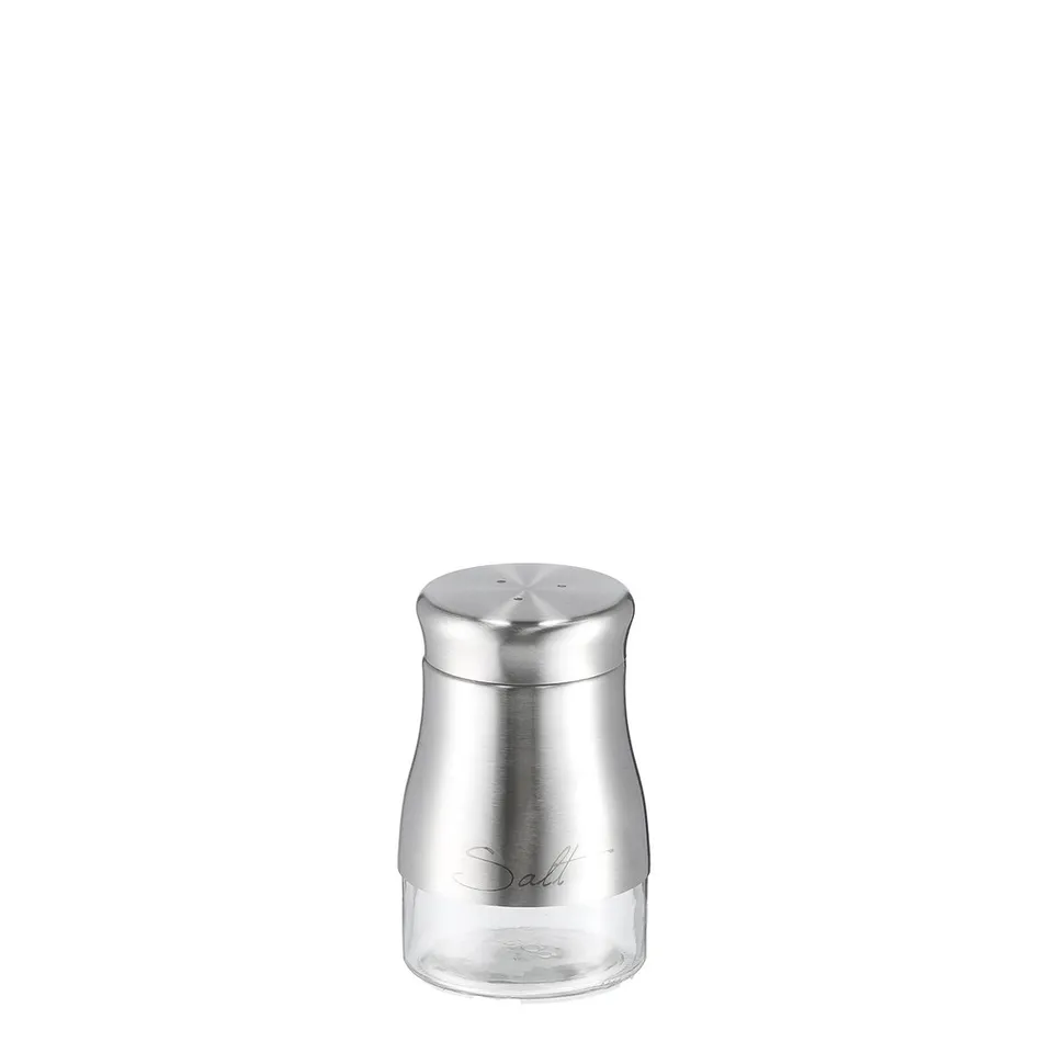 zeller-present-k-che-salzstreuer-salt-glas-edelstahl image 1