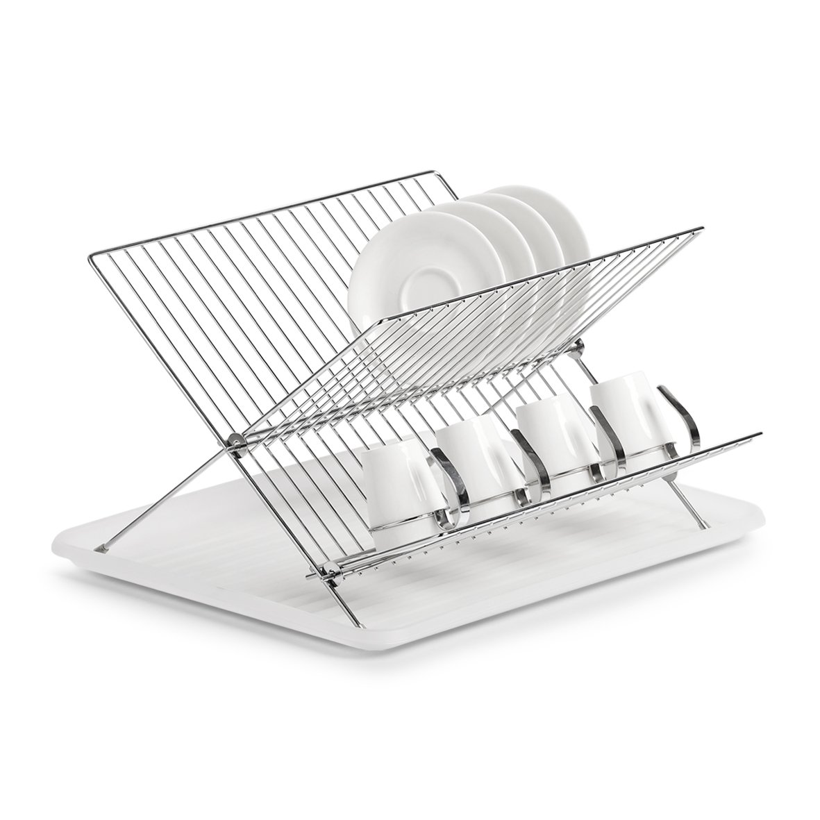 zeller-present-k-che-geschirrabtropfst-nder-metall-wei image 3