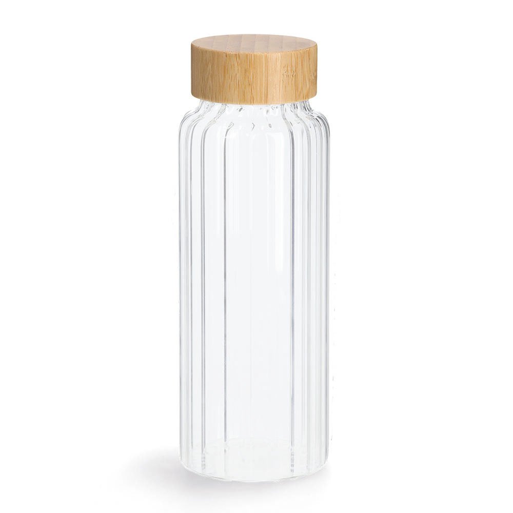 zeller-present-k-che-glasflasche-1000-ml-bambusdeckel image 1