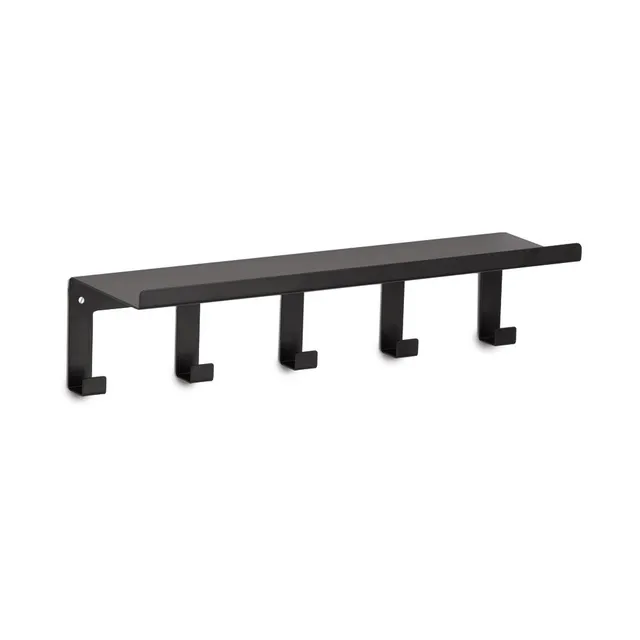 zeller-present-wandregal-mit-haken-metall-schwarz image 1