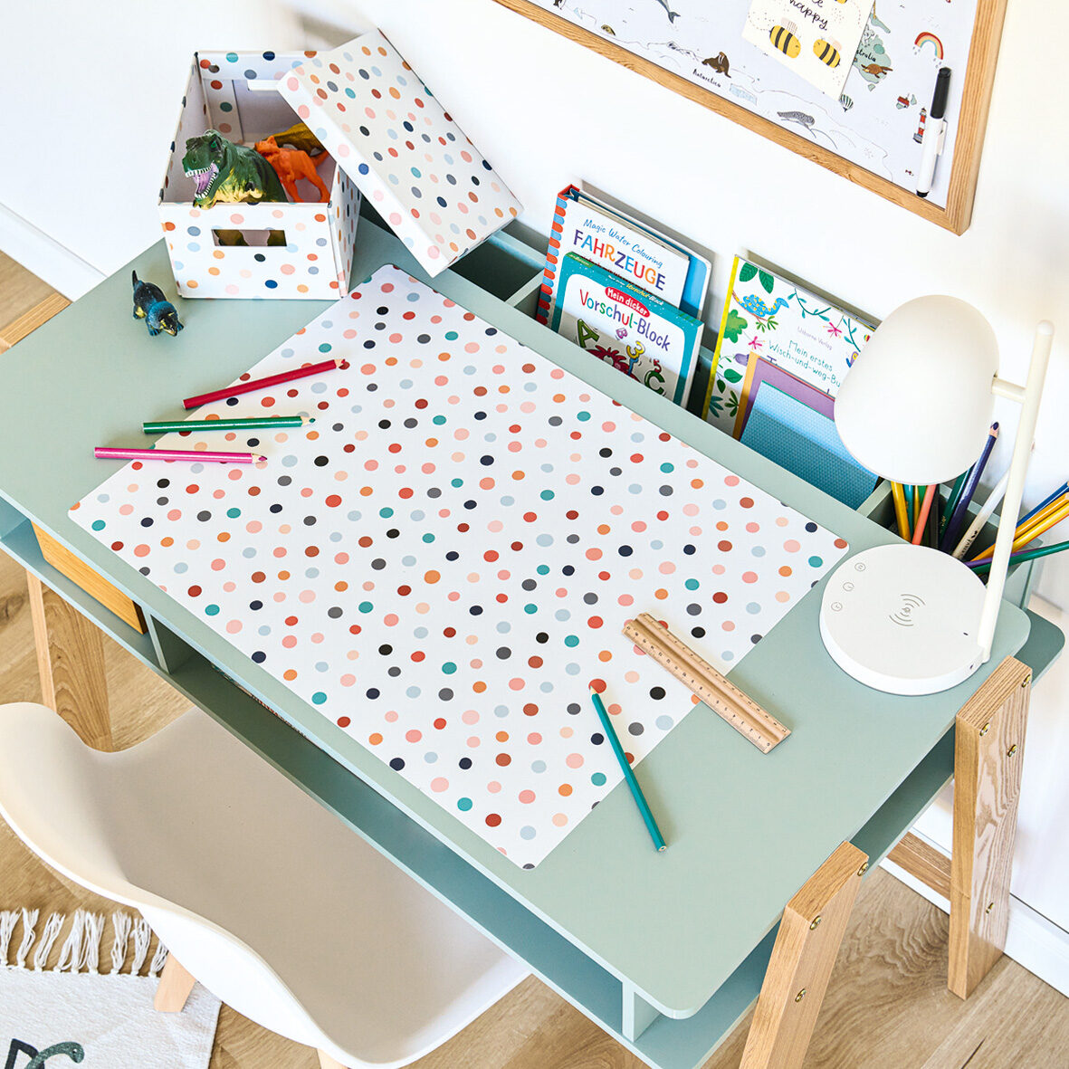 zeller-present-office-schreibtischunterlage-dots-kunststoff image 4