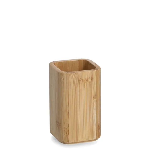 zeller-present-bad-zahnputzbecher-bambus-natur image 1