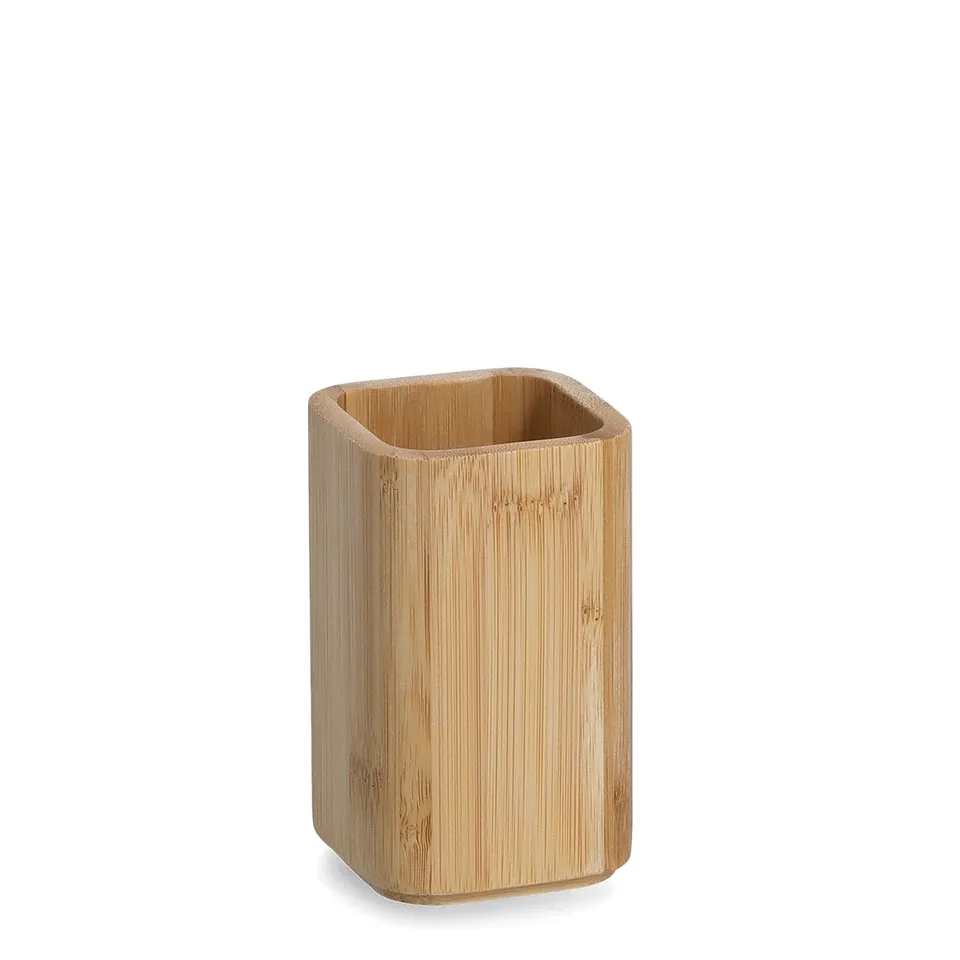 zeller-present-bad-zahnputzbecher-bambus-natur image 1