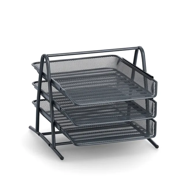 zeller-present-office-dokumentenablage-mesh-anthrazit-a4-3-f-cher image 1