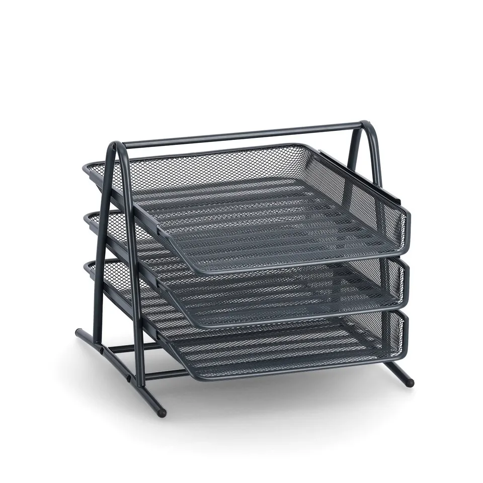 zeller-present-office-dokumentenablage-mesh-anthrazit-a4-3-f-cher image 1