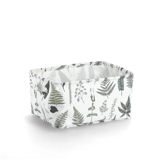 zeller-present-home-living-aufbewahrungskorb-polyester-leaves image 1