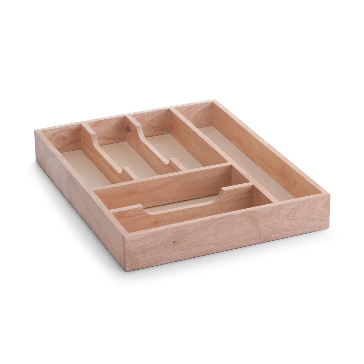 zeller-present-k-che-besteckkasten-gummibaum-holz-6-f-cher image 1