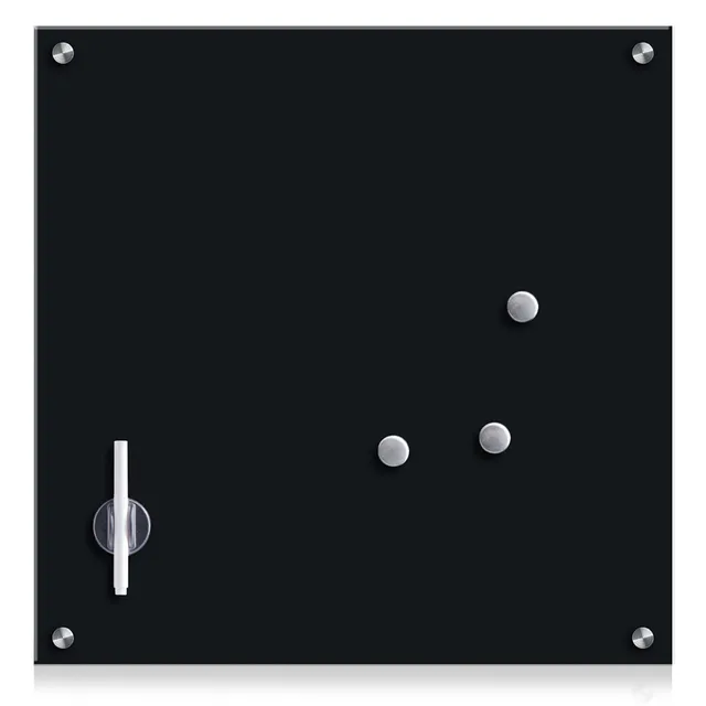 zeller-present-office-memoboard-glas-schwarz-magnetisch-beschreibbar image 1