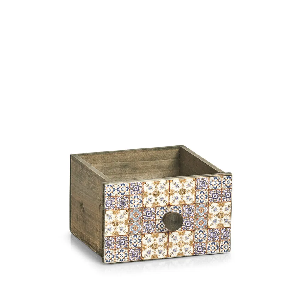 zeller-present-mosaik-schubladenbox-holz-orientalisch-kleinartikel image 1