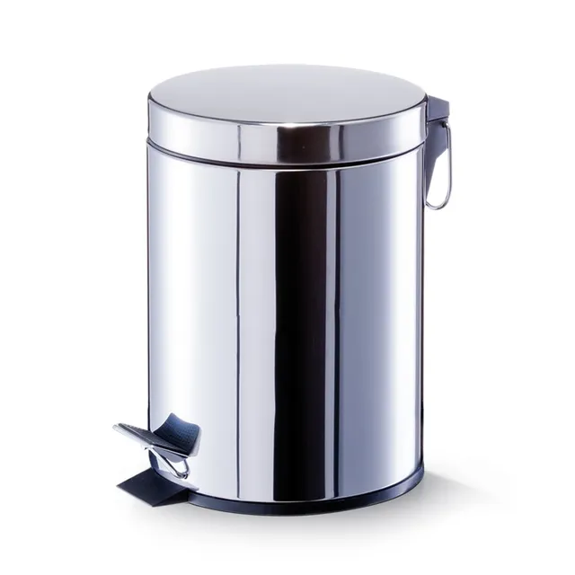 zeller-present-bad-treteimer-5l-edelstahl-mit-pedal image 1