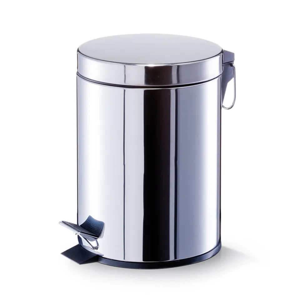 zeller-present-bad-treteimer-5l-edelstahl-mit-pedal image 1