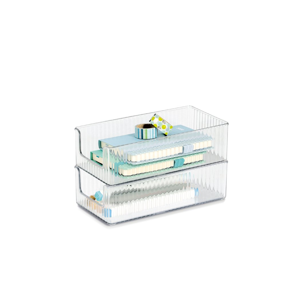 zeller-present-home-living-utensilien-organizer-set-3-tlg-transparent image 3
