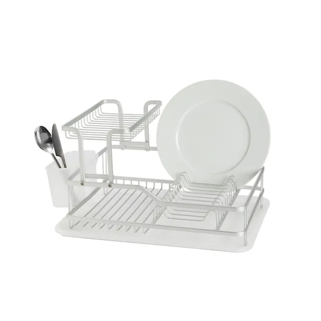 andrea-house-cocina-abtropfgestell-metall-doppel-geschirrkorb image 1