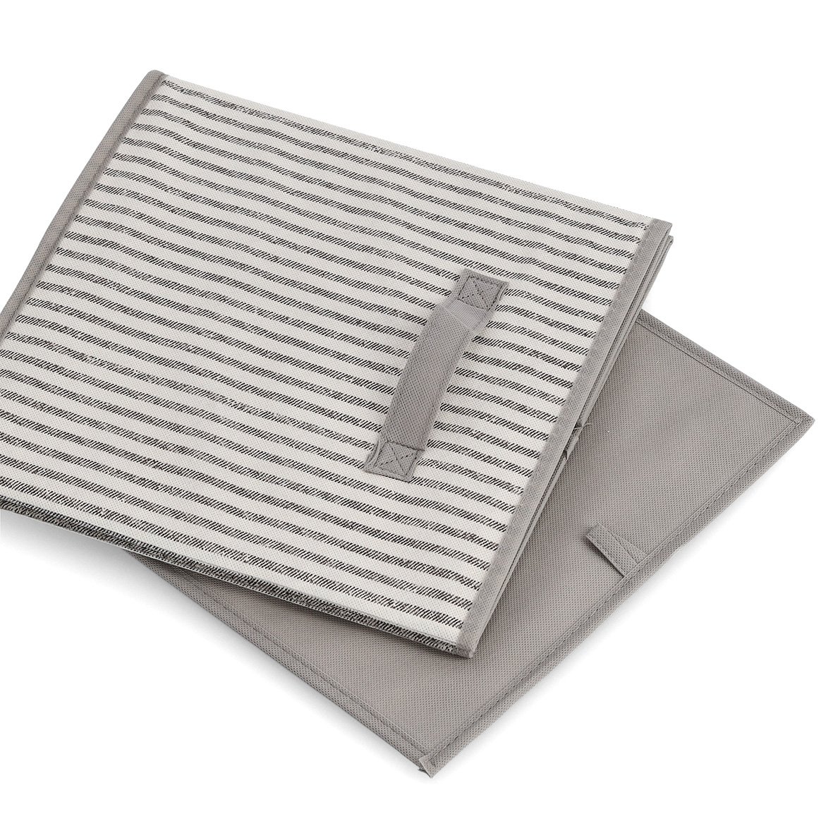 zeller-present-home-stripes-aufbewahrungsbox-vlies-beige image 2