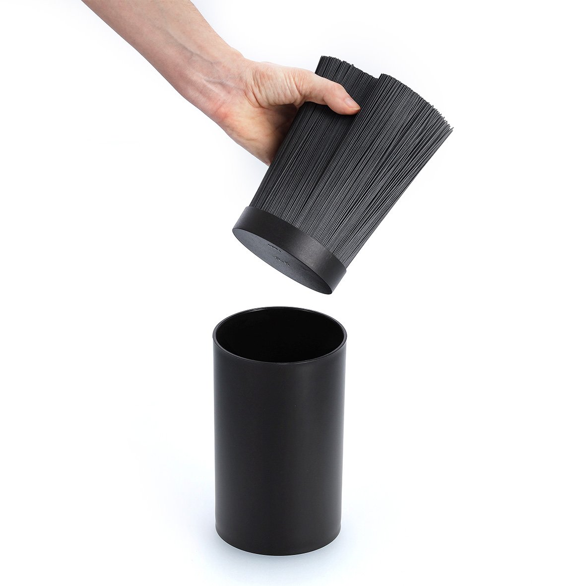 zeller-present-k-che-messerblock-borsteneinsatz-schwarz-kunststoff image 3