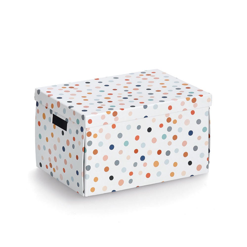 zeller-present-home-aufbewahrungsbox-dots-recycelter-karton image 1