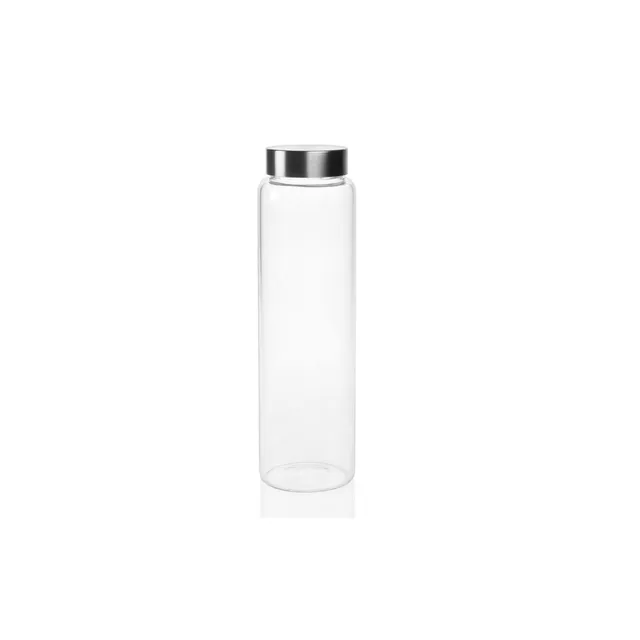 andrea-house-wasserflasche-glas-1-liter-klar image 1