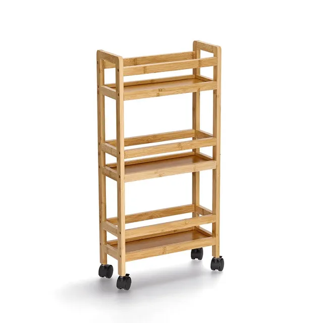zeller-present-home-living-nischen-rollwagen-bambus-mdf-3-etagen image 1