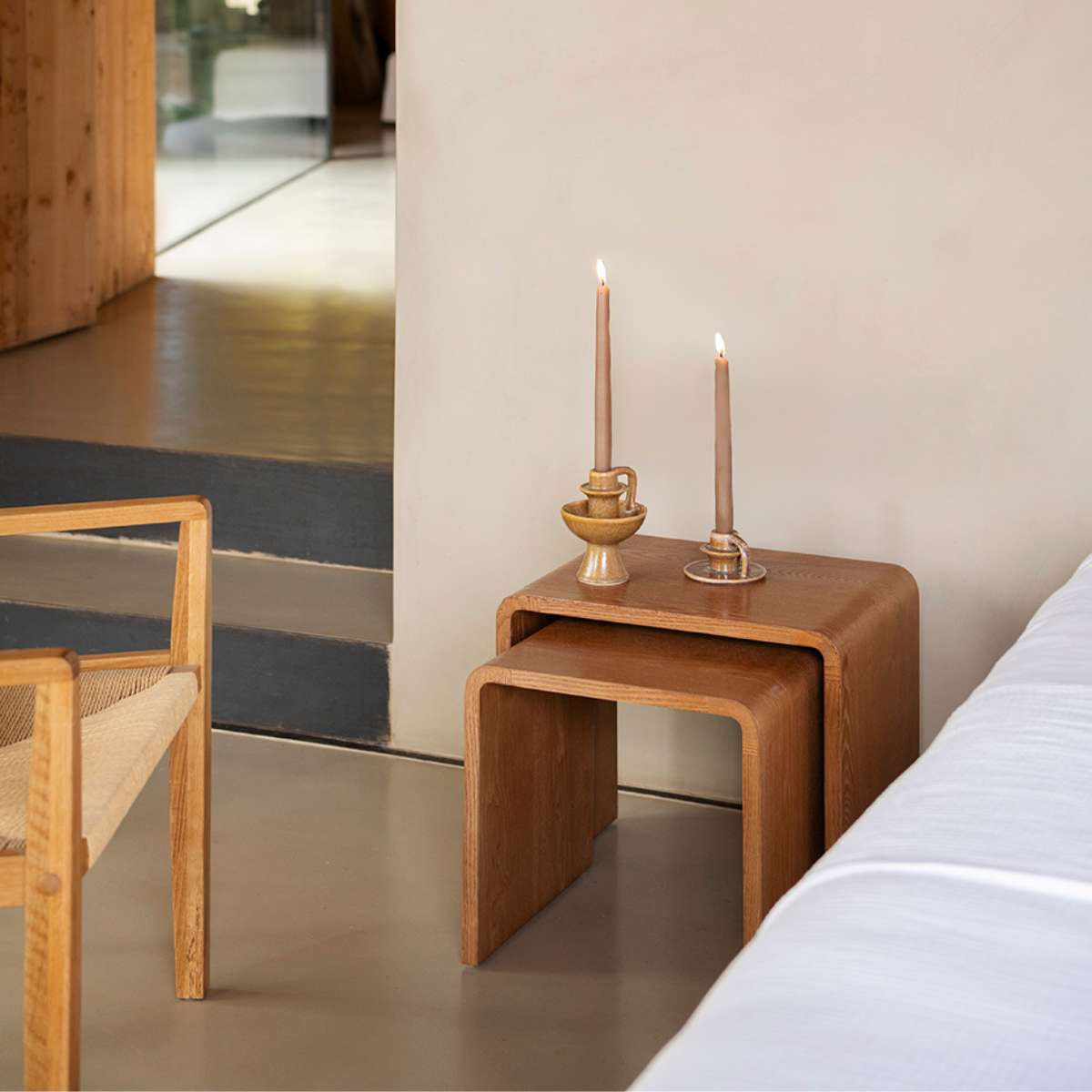 andrea-house-decoraci-n-satztisch-holz-dunkel-2-teilig image 1