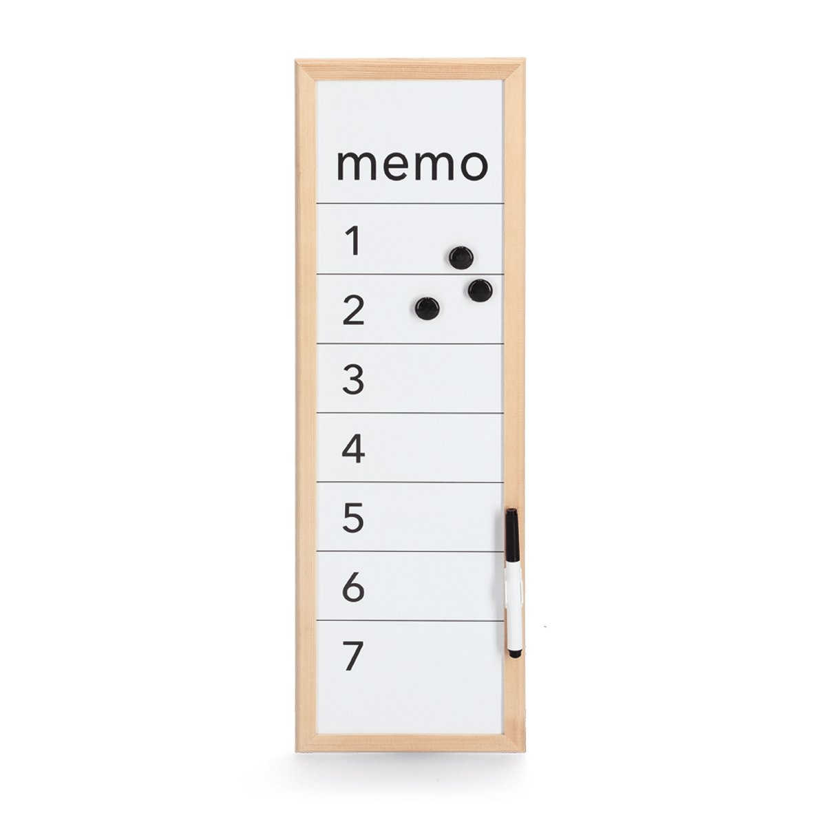 zeller-present-memo-magnet-schreibtafel-metall-kiefer image 1