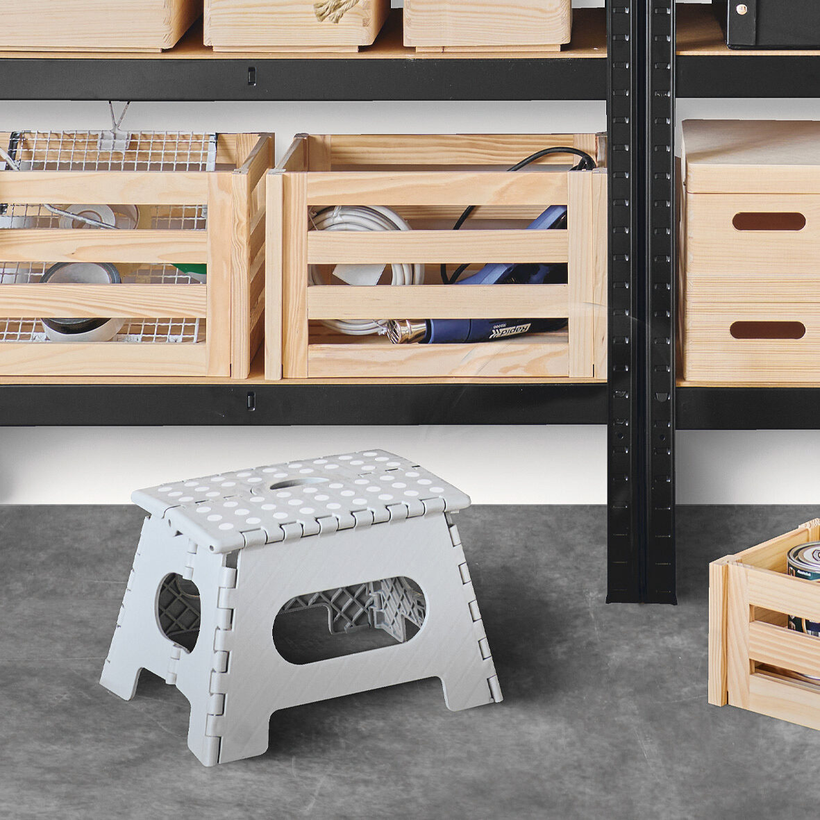 zeller-present-home-klapphocker-kunststoff-grau-150-kg image 7