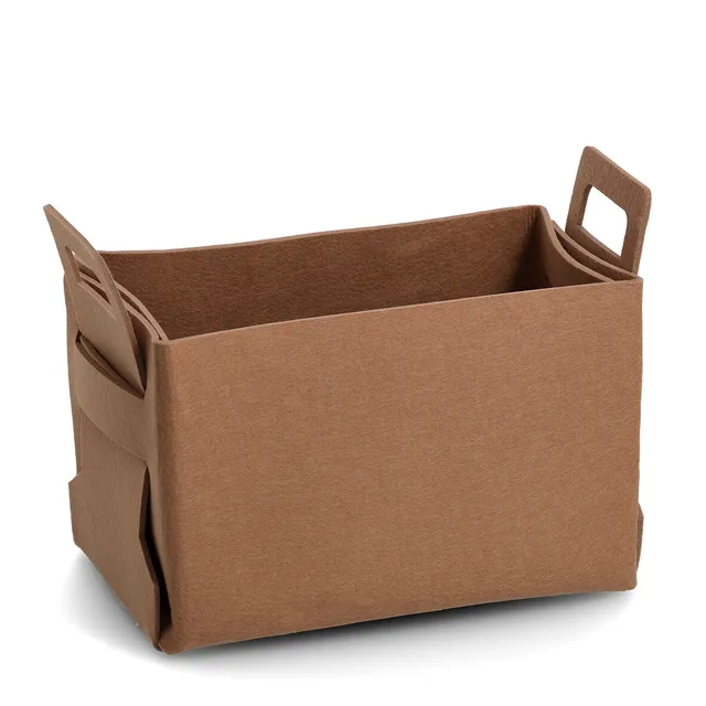 zeller-home-aufbewahrungskorb-filz-cognac-gro image 1
