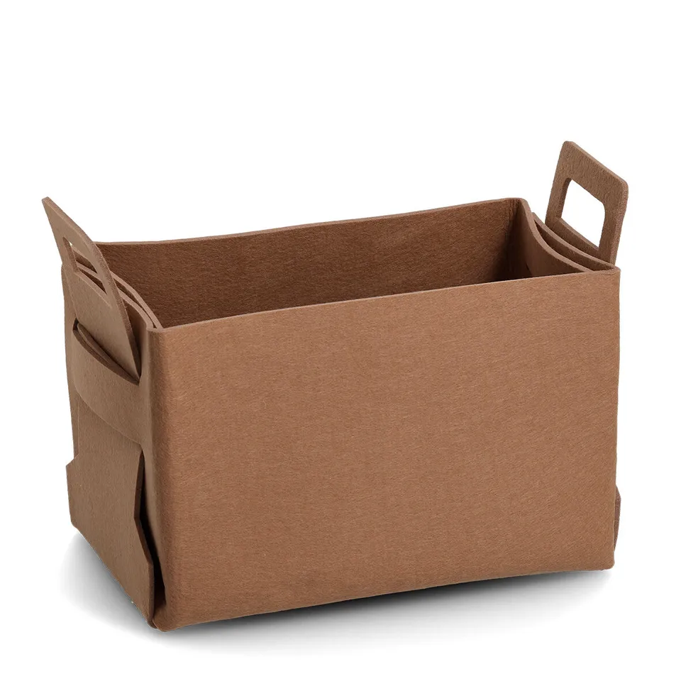 zeller-home-aufbewahrungskorb-filz-cognac-gro image 1