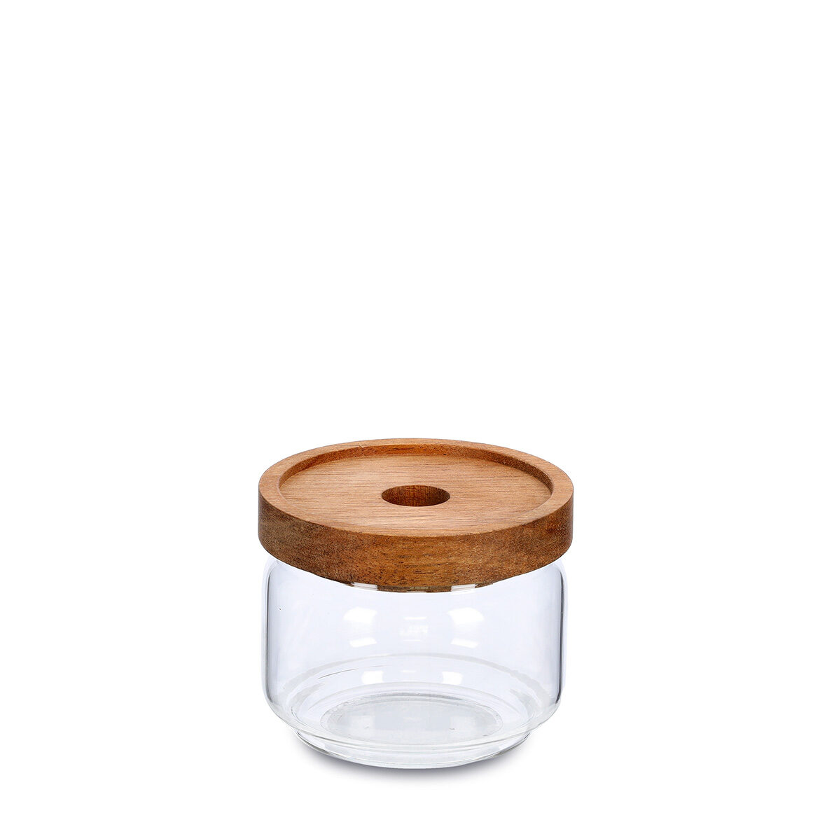 zeller-present-vorratsglas-akaziendeckel-260-ml-borosilikat image 1