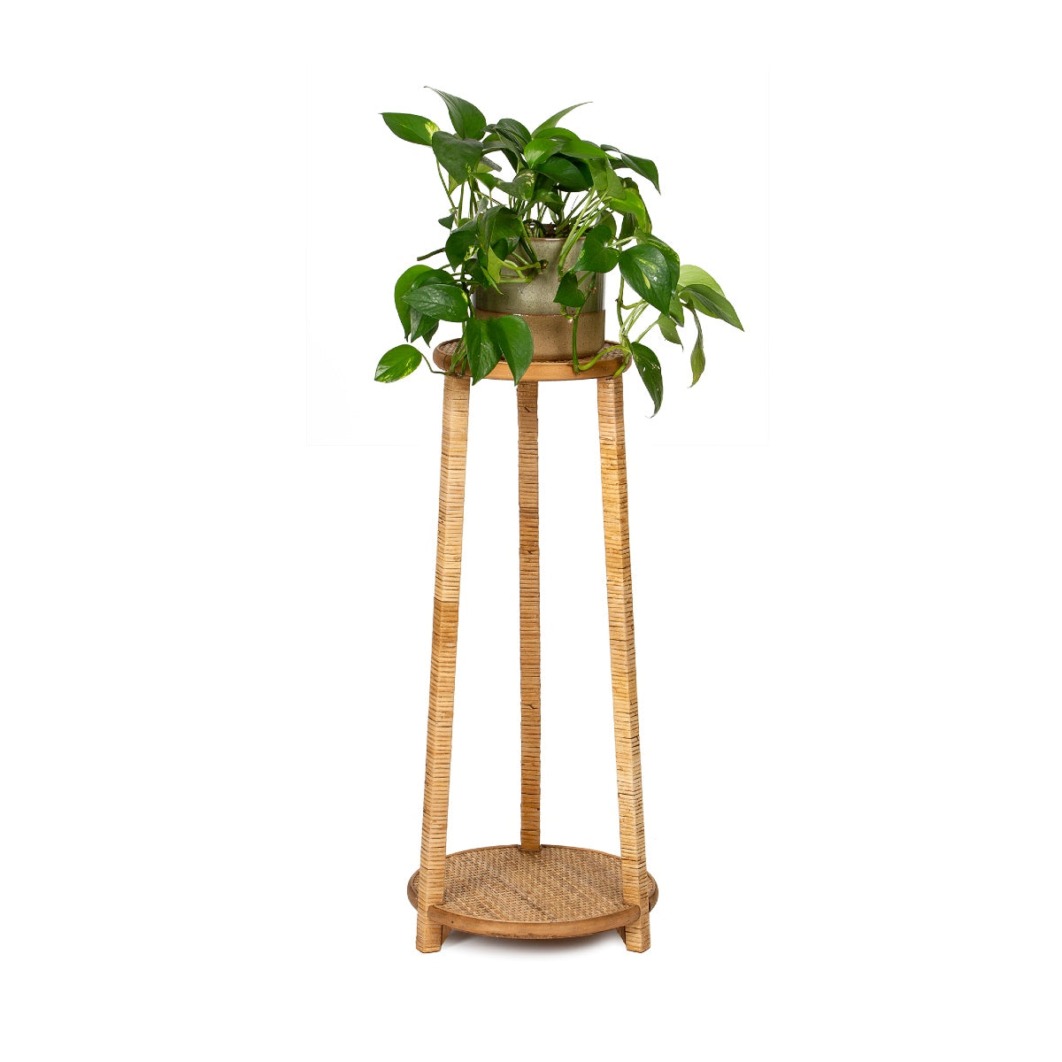 andrea-house-pflanzenst-nder-rattan-holz-f-r-pflanzen image 1