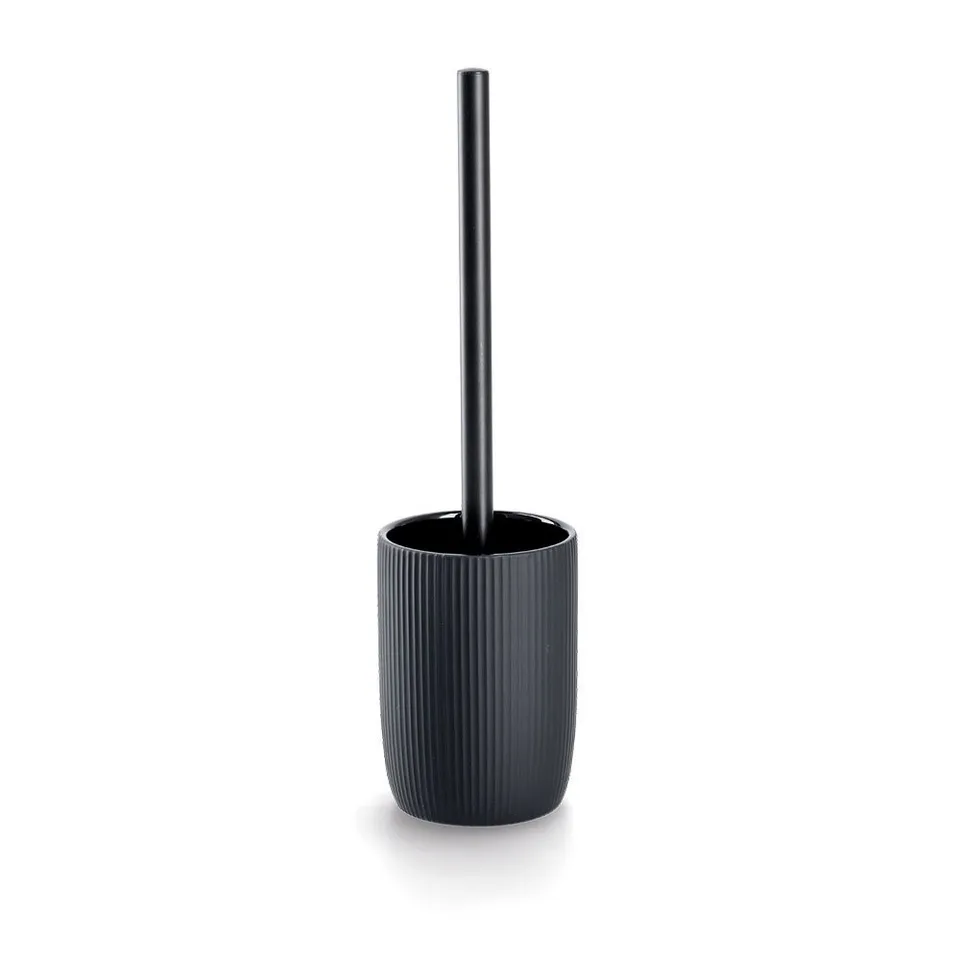 zeller-present-bad-wc-b-rste-keramik-schwarz-matt-rillenoptik image 1