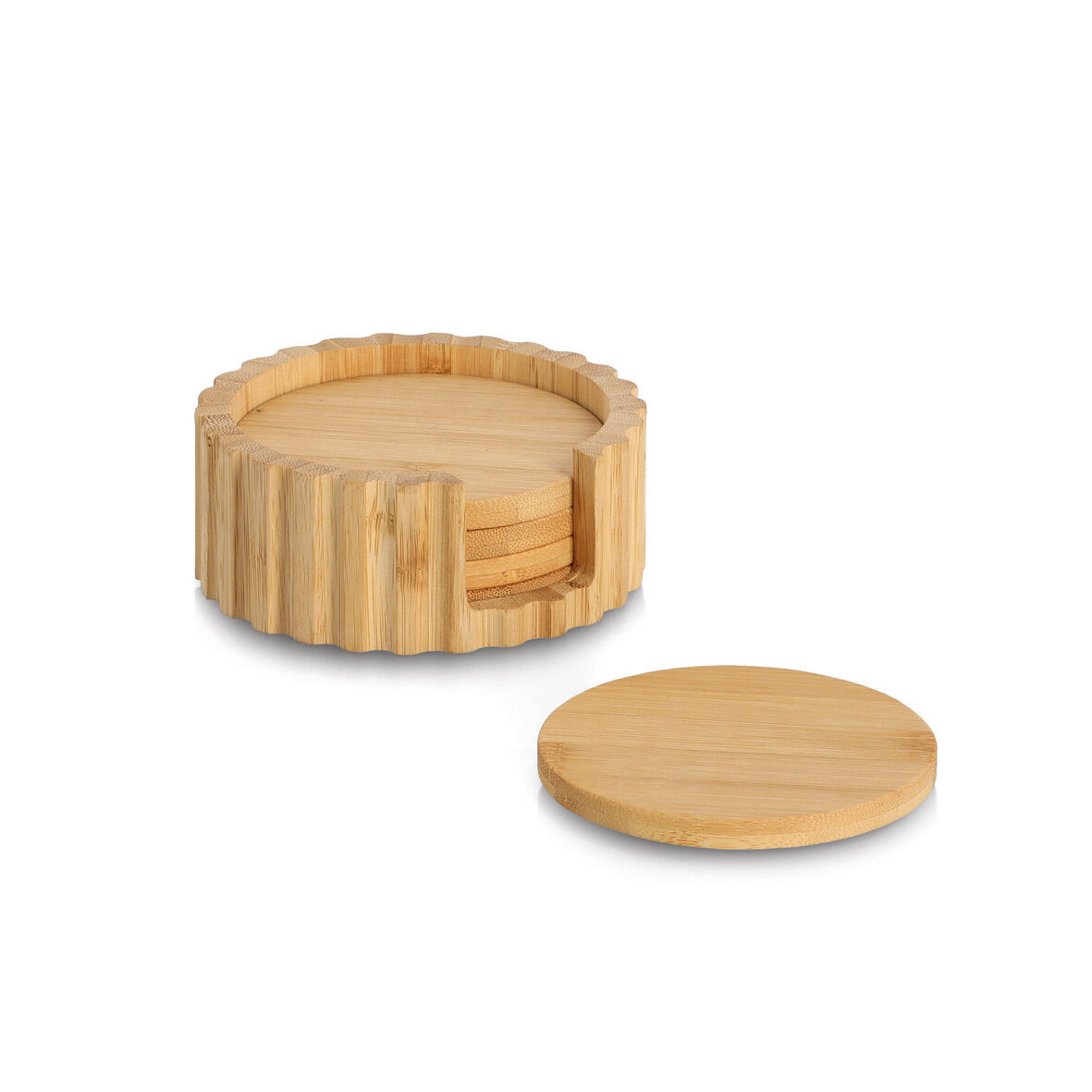 zeller-present-glasuntersetzer-set-bambus-6-teilig image 1