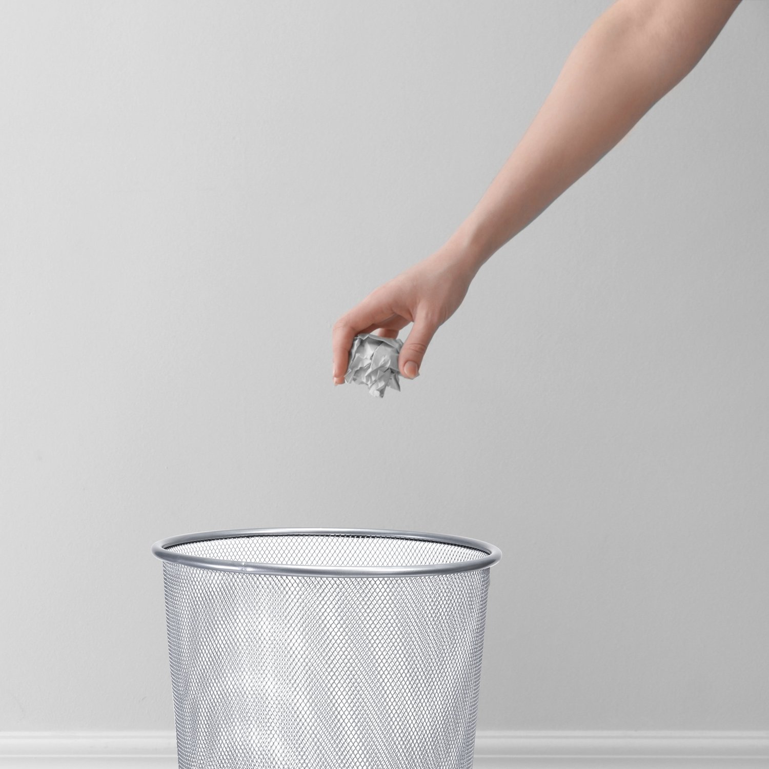zeller-present-office-papierkorb-mesh-drahtmetall-b-ro image 3