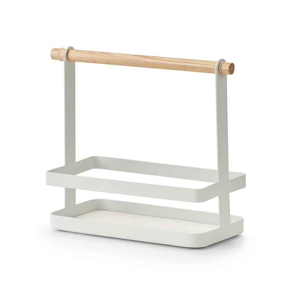 zeller-present-home-living-tragekorb-metall-bambus-wei image 1