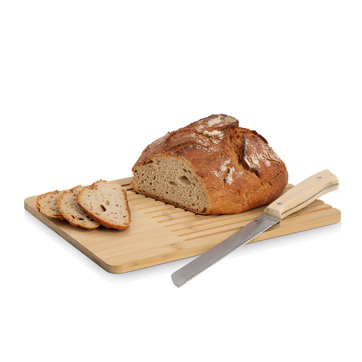 zeller-k-che-brot-schneidebrett-bambus-mit-kr-melrillen image 2