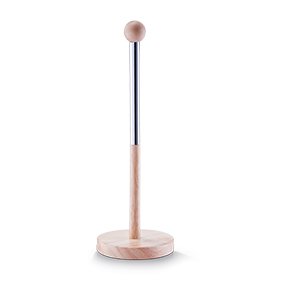 zeller-present-k-che-k-chenrollenhalter-holz-metall-chrom image 2