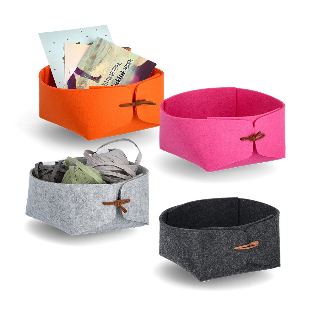 zeller-home-aufbewahrungskorb-filz-pink-flach image 6
