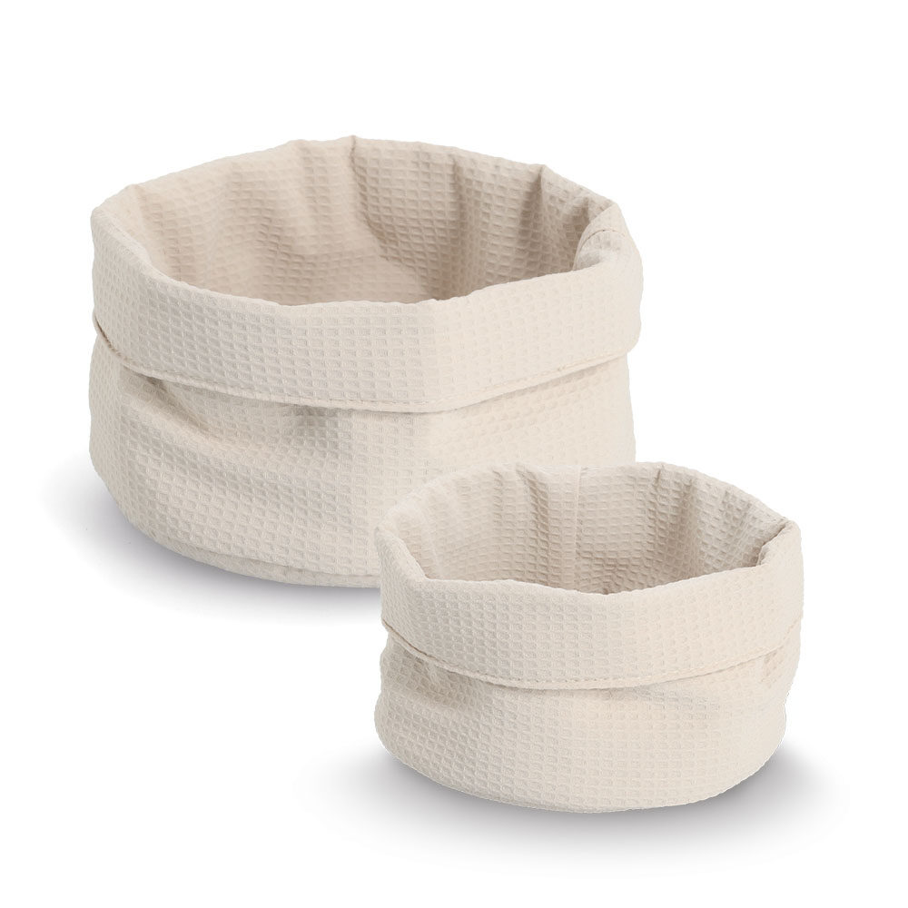 zeller-present-home-living-aufbewahrungskorb-waffelpiqu-creme image 4