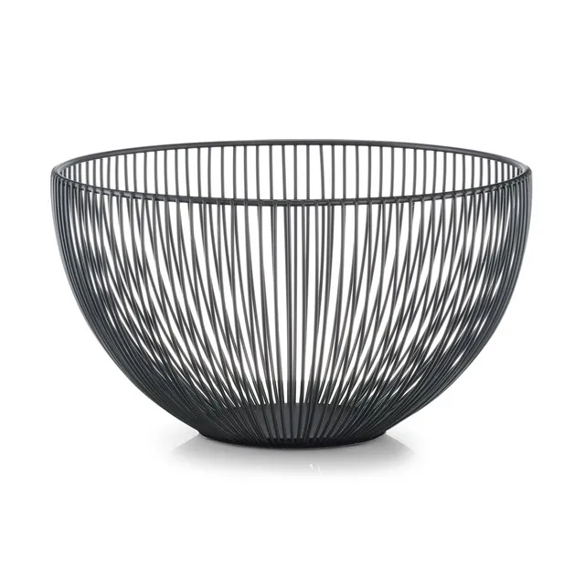 zeller-present-k-che-obstkorb-metall-schwarz-modern image 1