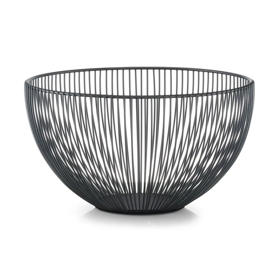 zeller-present-k-che-obstkorb-metall-schwarz-modern image 1