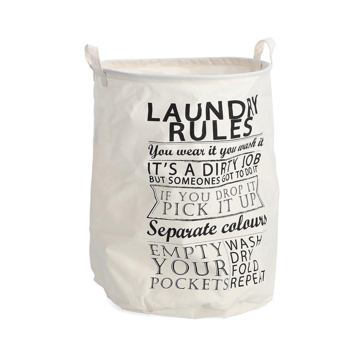 zeller-present-home-living-w-schesammler-laundry-rules-canvas image 1