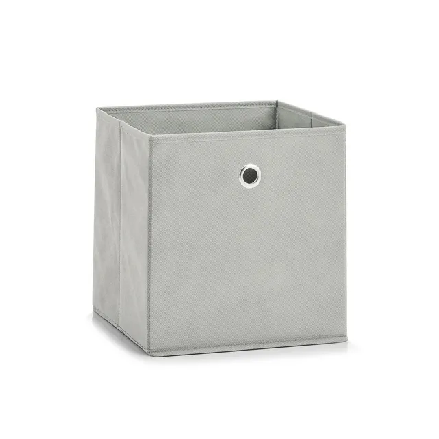 zeller-present-home-aufbewahrungsbox-vlies-hellgrau-faltbar image 1