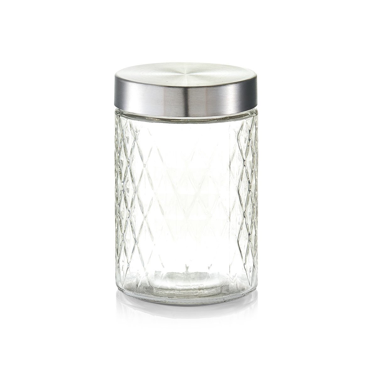 zeller-present-raute-vorratsglas-metalldeckel-1200-ml image 1