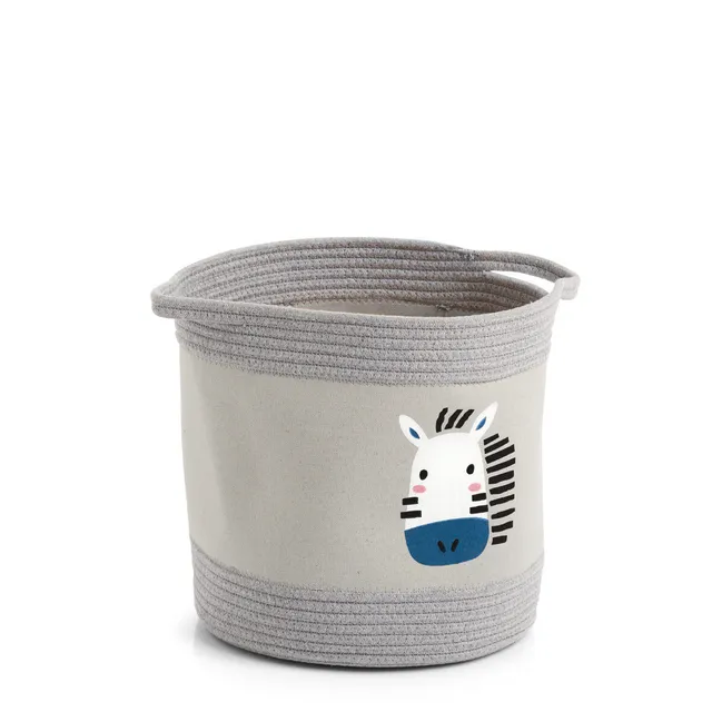 zeller-present-home-aufbewahrungskorb-zebra-stoff-kinder image 1