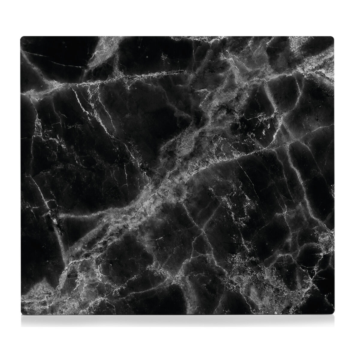 zeller-present-k-che-herdabdeckung-marmor-glas-schwarz image 3
