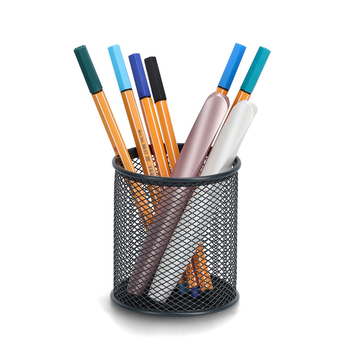 zeller-present-office-bleistiftbecher-mesh-metall-anthrazit image 2