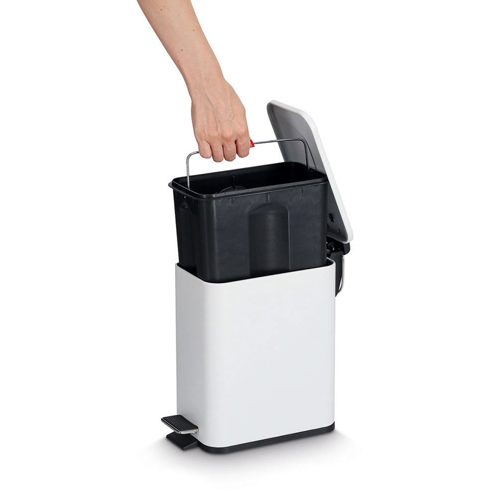 zeller-present-bad-treteimer-5-liter-soft-close-schmal-metall image 5